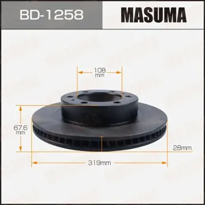 MASUMA BD1258 Диск тормозной