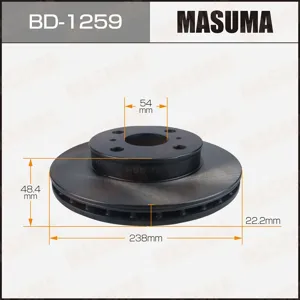 MASUMA BD1259 Диск тормозной