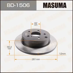 MASUMA BD1506 Диск торм.задний