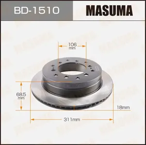 MASUMA BD1510 Диск торм.задний