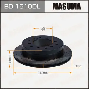 MASUMA BD1510DL Диск тормозной