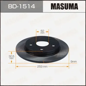 MASUMA BD1514 Диск торм.задний
