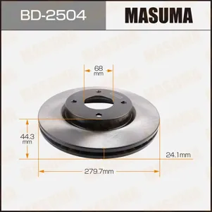 MASUMA BD2504 Диск торм. пер. вент.[280x24] 5 отв.