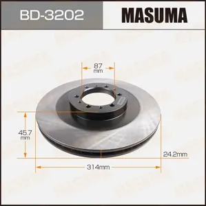 MASUMA BD3202 Диск тормозной (упаковка 2 шт, цена за 1 шт)