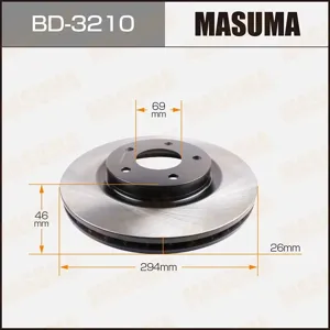 MASUMA BD3210 Диск торм. пер.