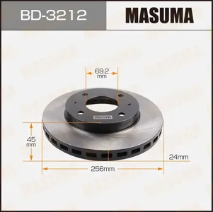 MASUMA BD3212 Диск тормозной (упаковка 2 шт, цена за 1 шт)
