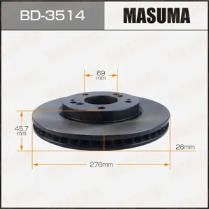 MASUMA BD3514 Диск тормозной