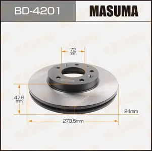 MASUMA BD4201 Диск торм. пер.