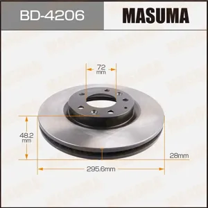 MASUMA BD4206 Диск торм.