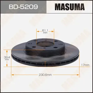 MASUMA BD5209 Диск торм. front уп2