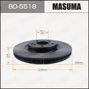 MASUMA BD5518 Диск тормозной
