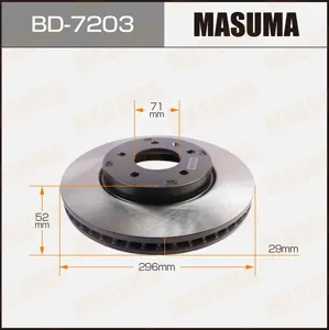 MASUMA BD7203 Диск тормозной
