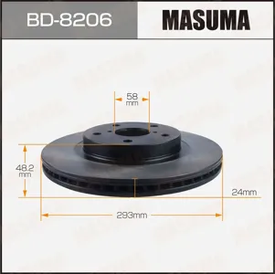MASUMA BD8206 Диск тормозной