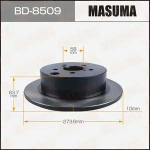 MASUMA BD8509 Диск тормозной