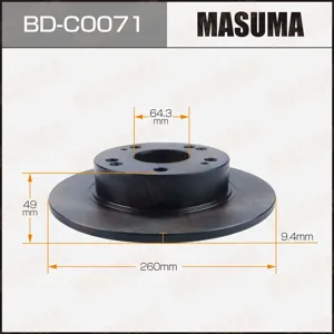 MASUMA BDC0071 Диск тормозной