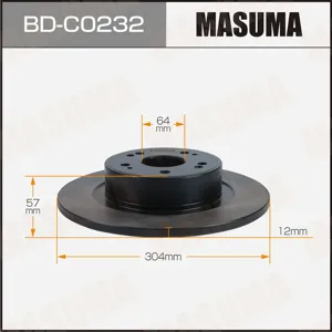 MASUMA BDC0232 Диск тормозной