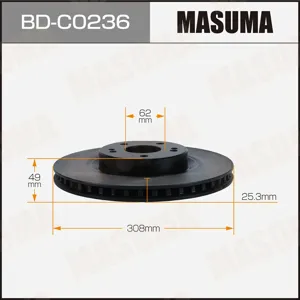 MASUMA BDC0236 Диск тормозной