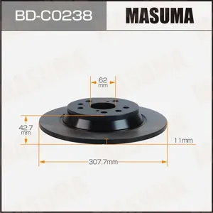 MASUMA BDC0238 Диск тормозной