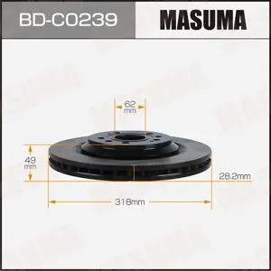 MASUMA BDC0239 Диск тормозной