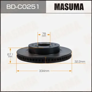 MASUMA BDC0251 Диск тормозной