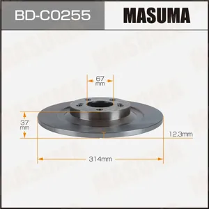 MASUMA BDC0255 Диск тормозной