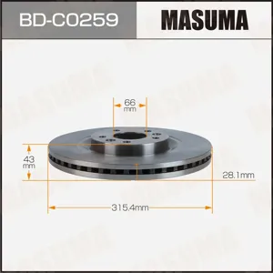 MASUMA BDC0259 Диск тормозной