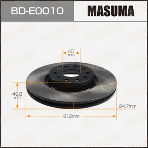 MASUMA BDE0010 Диск тормозной VW Passat TIGUA07- перед.