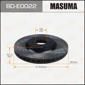 MASUMA BDE0022 Диск тормозной