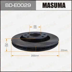 MASUMA BDE0029 Диск тормозной