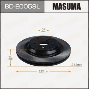 MASUMA BDE0059L Диск тормозной