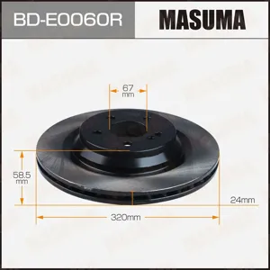 MASUMA BDE0060R Диск тормозной