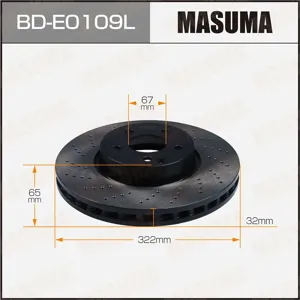 MASUMA BDE0109L Диск тормозной