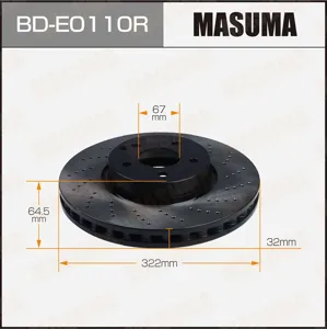 MASUMA BDE0110R Диск тормозной