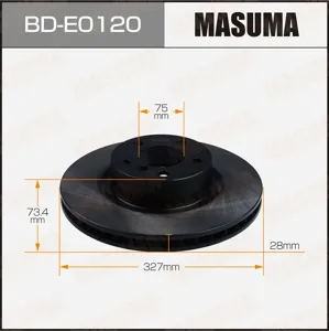 MASUMA BDE0120 Диск тормозной