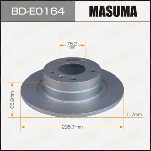 MASUMA BDE0164 Диск торм.задний