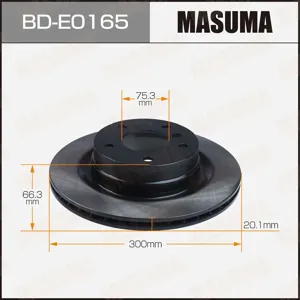 MASUMA BDE0165 Диск торм.
