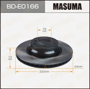 MASUMA BDE0166 Диск тормозной