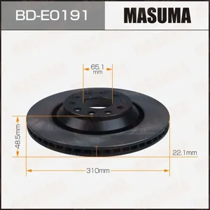 MASUMA BDE0191 Диск тормозной