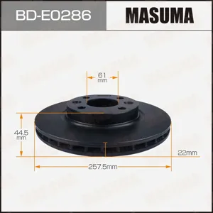 MASUMA BDE0286 Диск тормозной