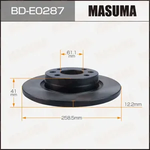 MASUMA BDE0287 Диск тормозной