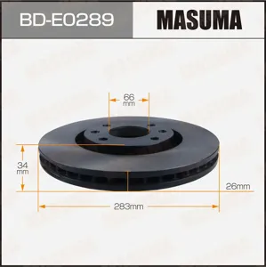 MASUMA BDE0289 Диск тормозной