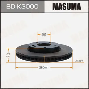 MASUMA BDK3000 Диск тормозной
