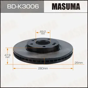 MASUMA BDK3006 Диск тормозной