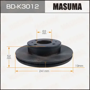 MASUMA BDK3012 Диск тормозной
