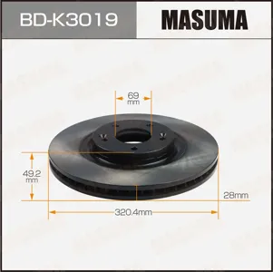 MASUMA BDK3019 Диск торм.