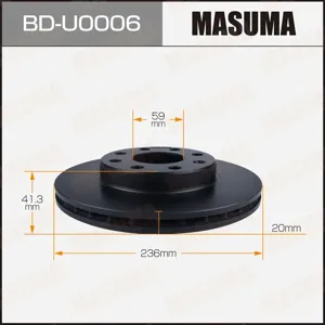 MASUMA BDU0006 Диск тормозной