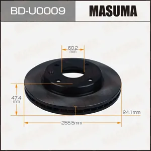 MASUMA BDU0009 Диск тормозной