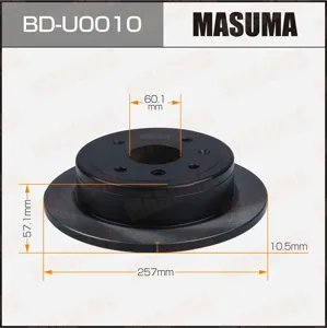 MASUMA BDU0010 Диск торм.задний