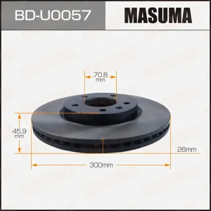 MASUMA BDU0057 Диск тормозной