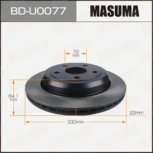 MASUMA BDU0077 Диск тормозной